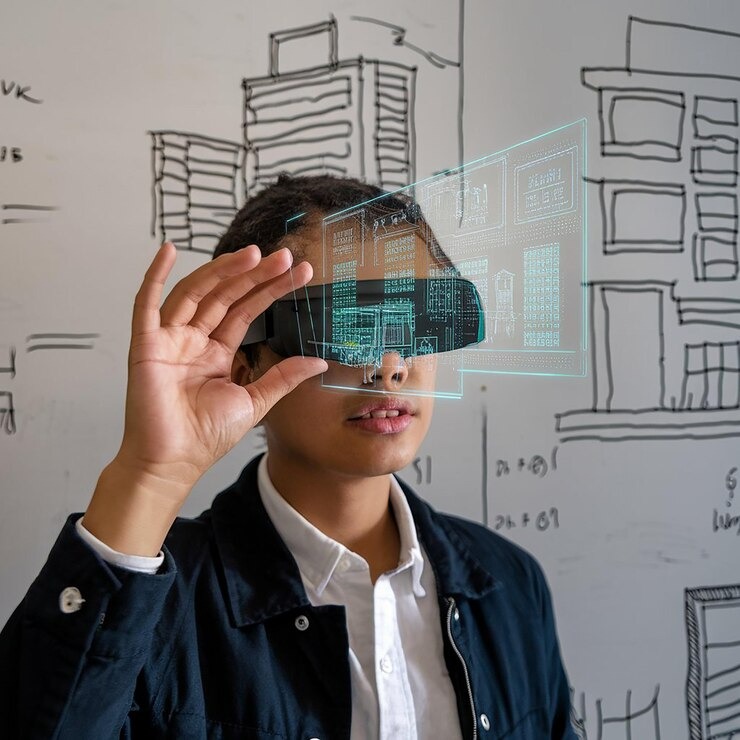 AI Conversation Illustration